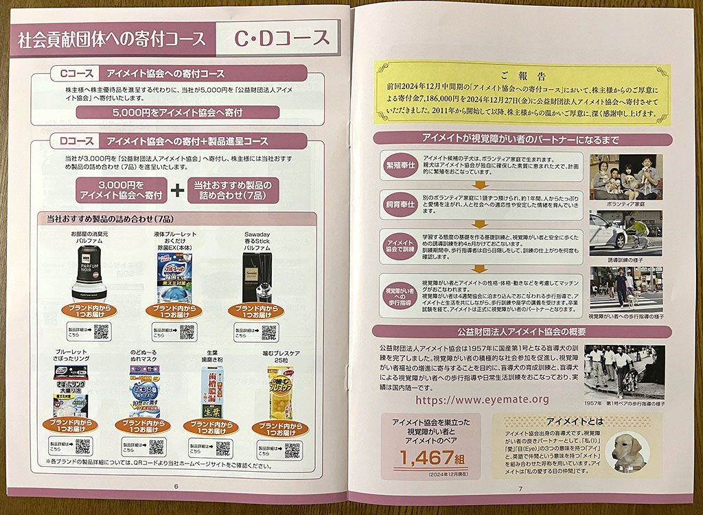 小林製薬優待案内2