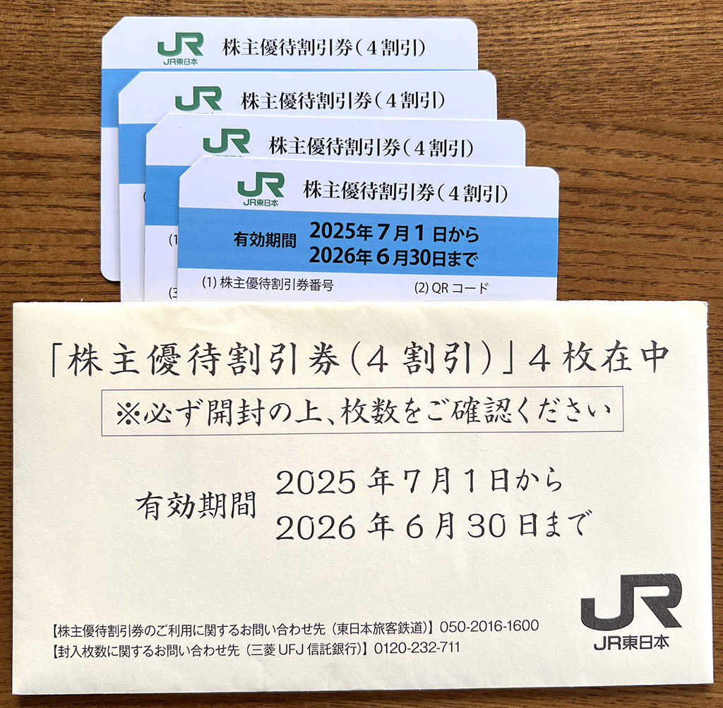JR東日本優待券