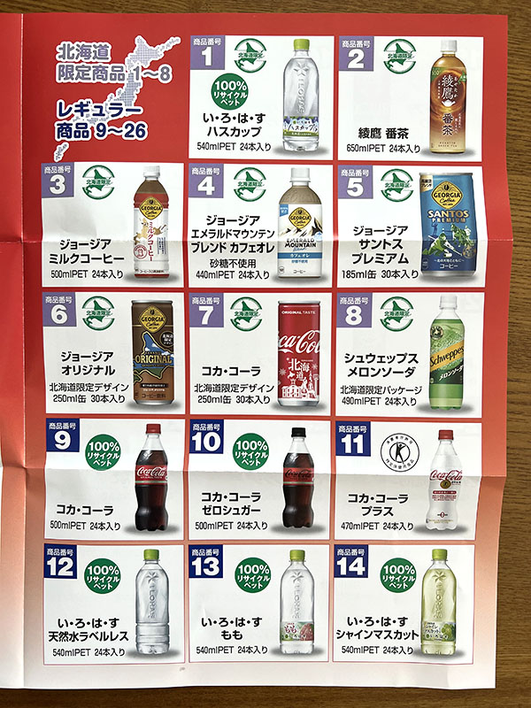 北海道コカコーラ優待案内2